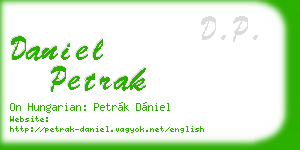 daniel petrak business card